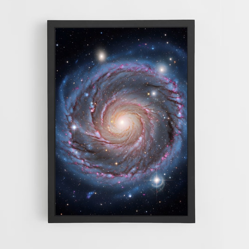 Poster Magnifique galaxie spirale (vue 2)